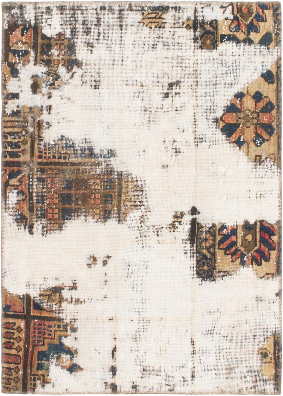 3' 2 x 4' 5 Hand Knotted Ultra Vintage Persian Wool Rug