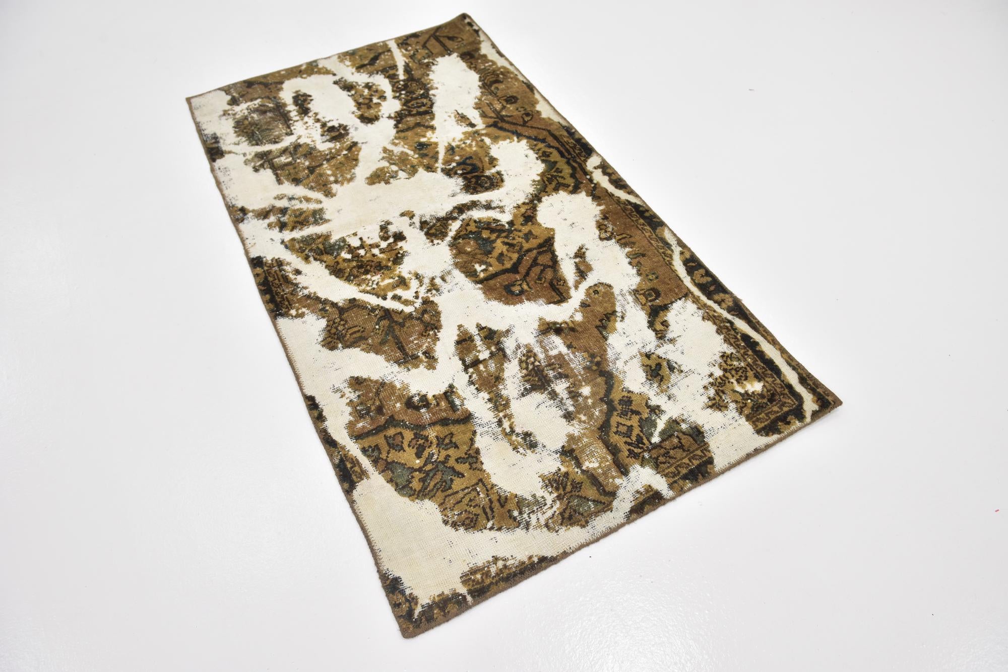 3' 2 x 5' 9 Hand Knotted Ultra Vintage Persian Wool Rug