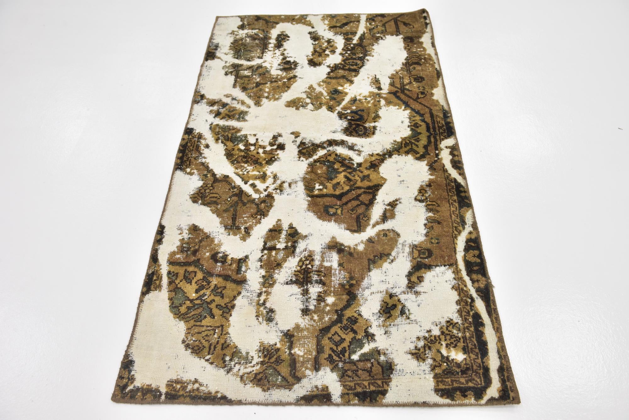 3' 2 x 5' 9 Hand Knotted Ultra Vintage Persian Wool Rug