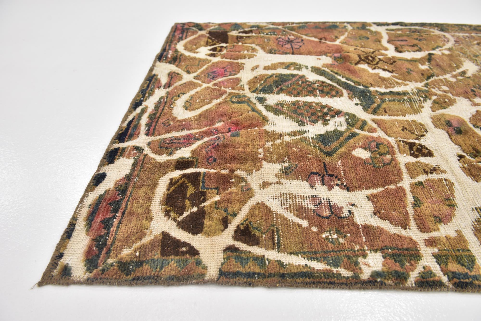 3' 5 x 5' 7 Hand Knotted Ultra Vintage Persian Wool Rug