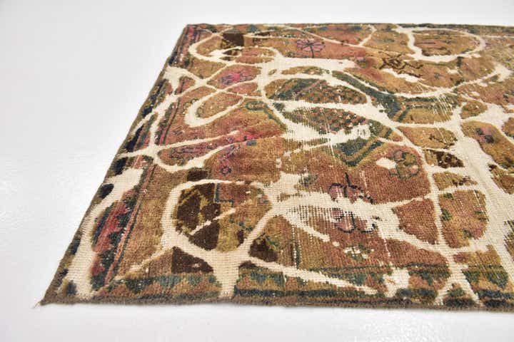 3' 5 x 5' 7 Hand Knotted Ultra Vintage Persian Wool Rug