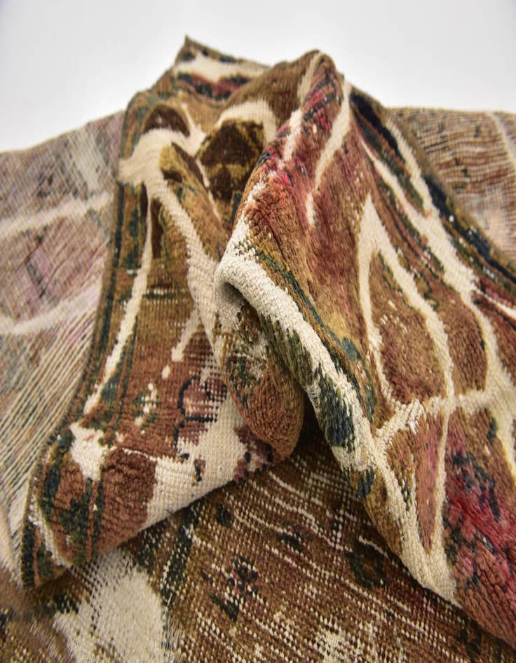 Detail image of 3' 5 x 5' 7  Hand Knotted Ultra Vintage Persian Wool Rug