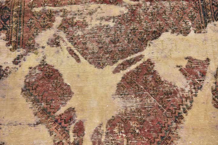 3' 8 x 6' Hand Knotted Ultra Vintage Persian Wool Rug