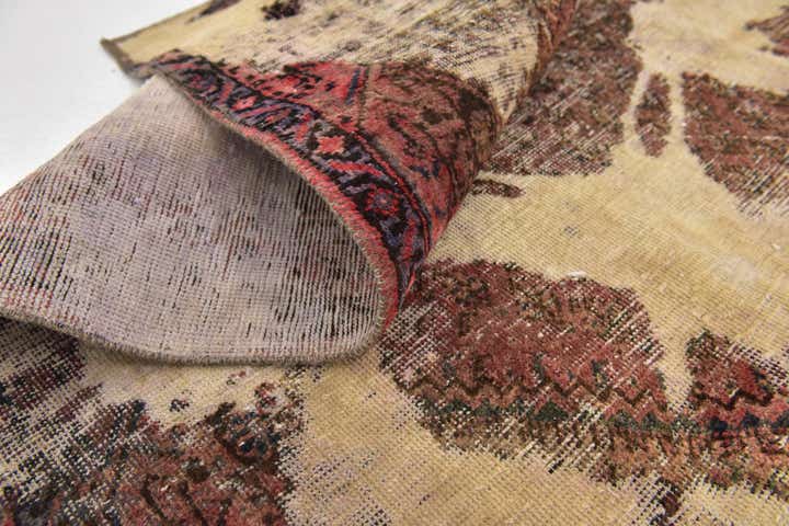3' 8 x 6' Hand Knotted Ultra Vintage Persian Wool Rug