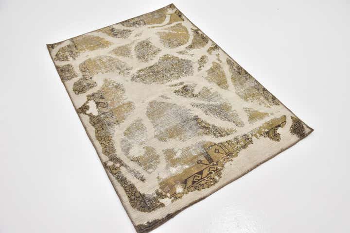 3' 6 x 5' Hand Knotted Ultra Vintage Persian Wool Rug