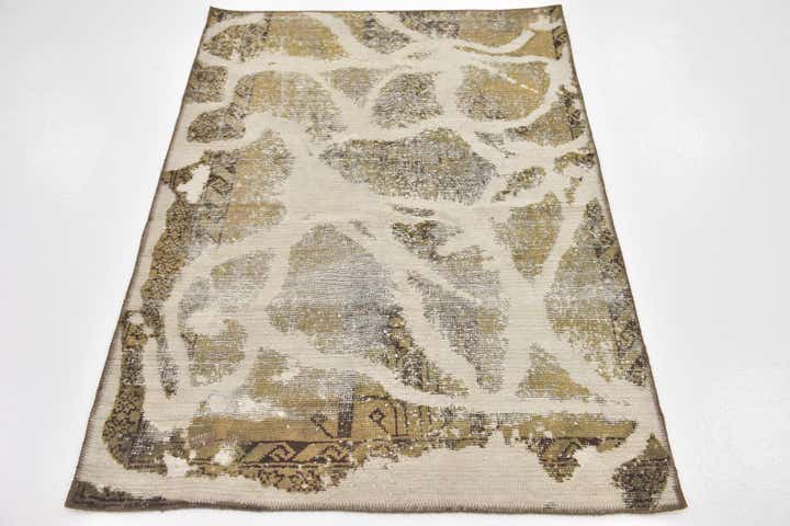 3' 6 x 5' Hand Knotted Ultra Vintage Persian Wool Rug