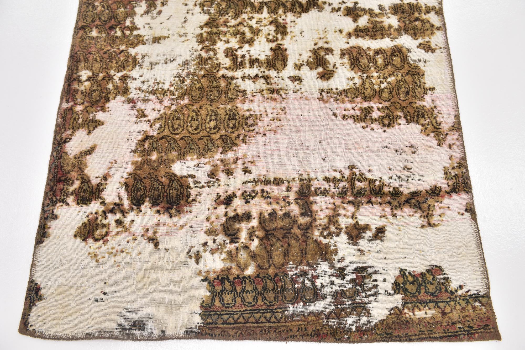 3' 6 x 6' 4 Hand Knotted Ultra Vintage Persian Wool Rug