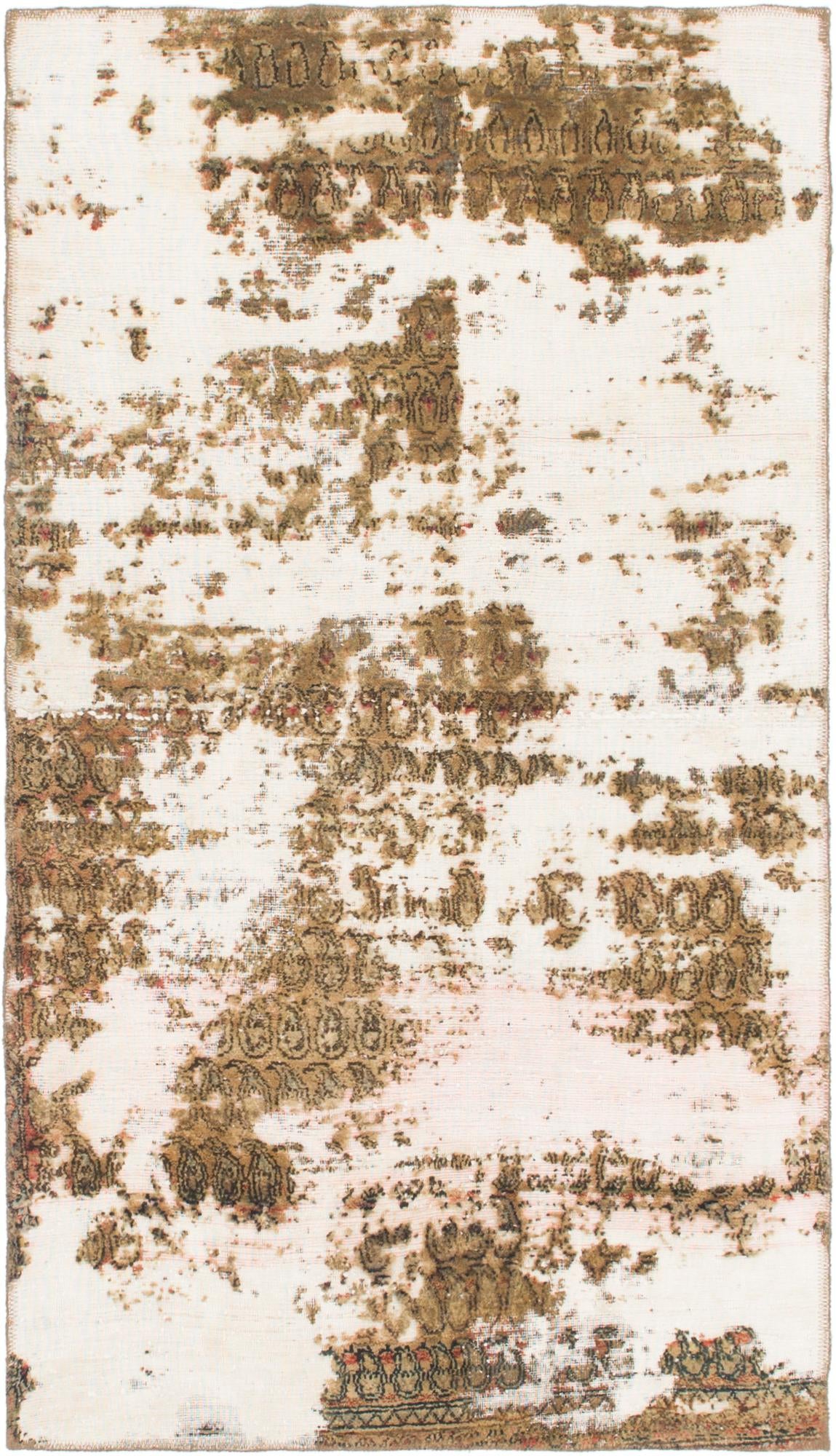 3' 6 x 6' 4 Hand Knotted Ultra Vintage Persian Wool Rug