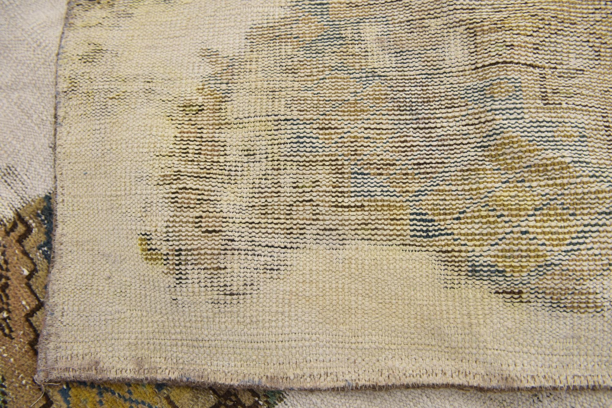3' 7 x 6' Hand Knotted Ultra Vintage Persian Wool Rug