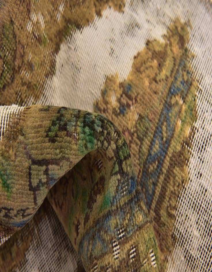 Detail image of 2' 6 x 4'  Hand Knotted Ultra Vintage Persian Wool Rug