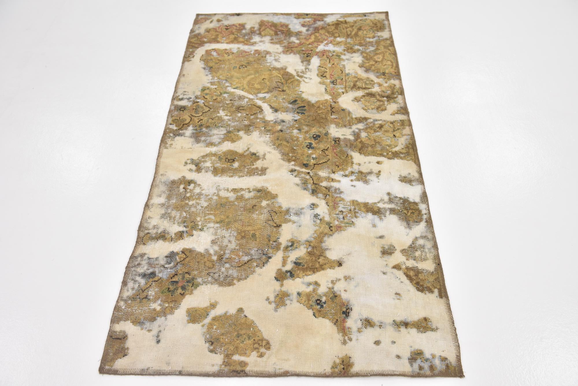 3' x 5' 8 Hand Knotted Ultra Vintage Persian Wool Rug