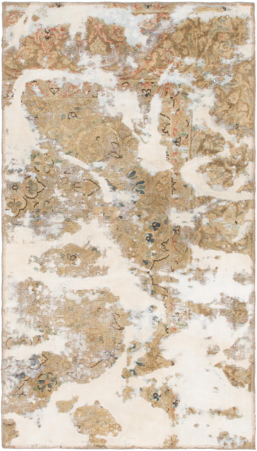3' x 5' 8 Hand Knotted Ultra Vintage Persian Wool Rug
