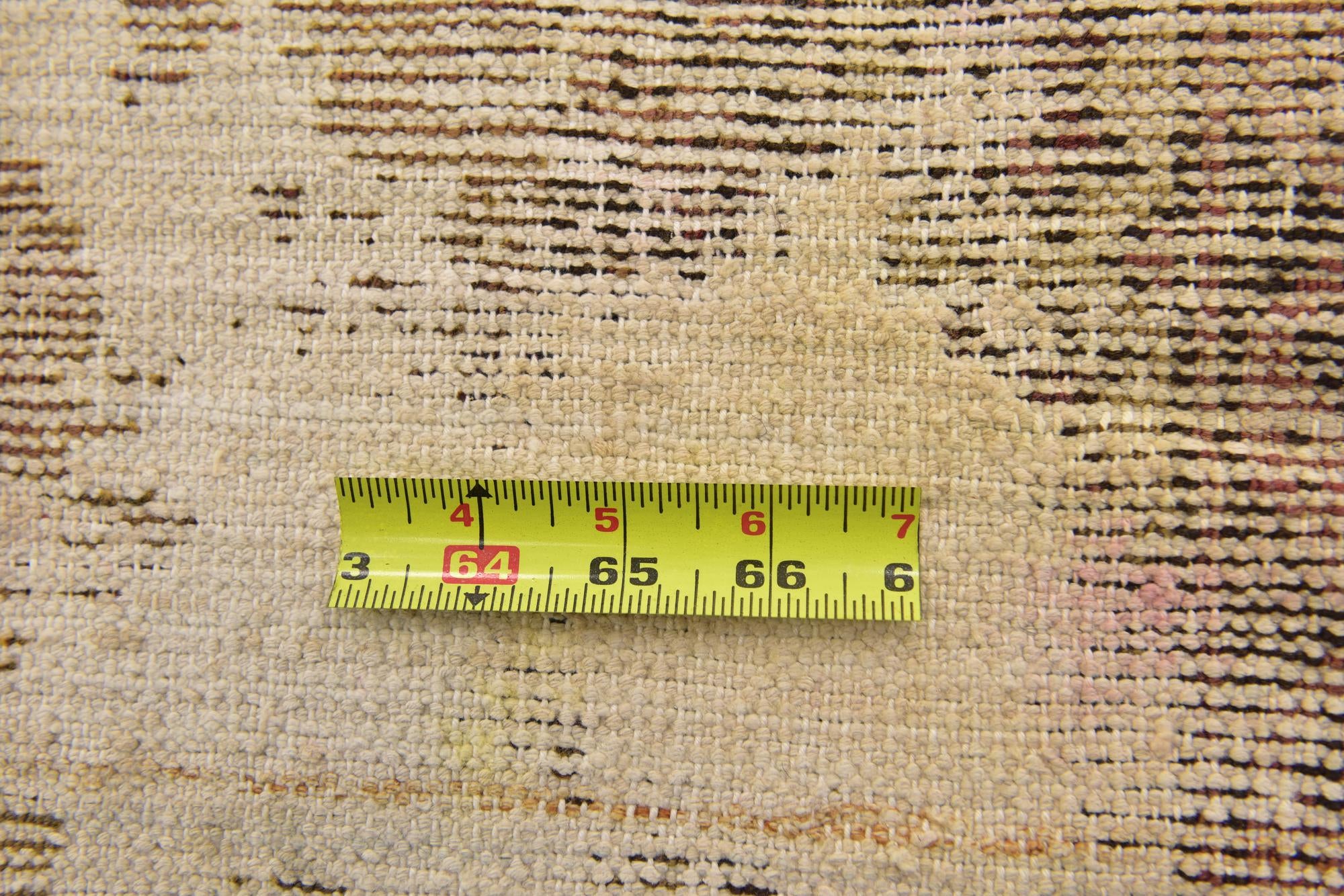 3' 8 x 6' 4 Hand Knotted Ultra Vintage Persian Wool Rug