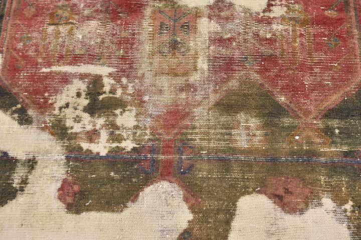 4' 8 x 6' Hand Knotted Ultra Vintage Persian Wool Rug