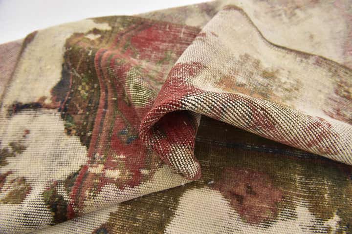 4' 8 x 6' Hand Knotted Ultra Vintage Persian Wool Rug