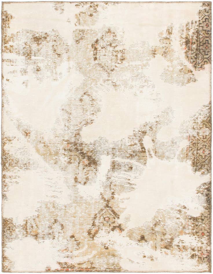 Detail image of 3' 10 x 5' 10 Hand Knotted Ultra Vintage Persian Wool Rug