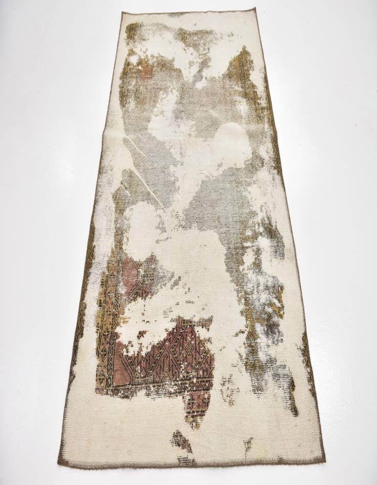 Detail image of 3' 9 x 6' 2  Hand Knotted Ultra Vintage Persian Wool Rug