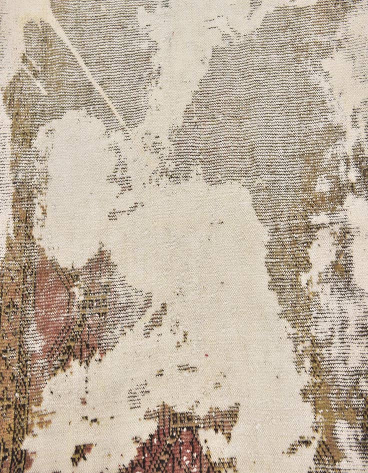 Detail image of 3' 9 x 6' 2  Hand Knotted Ultra Vintage Persian Wool Rug