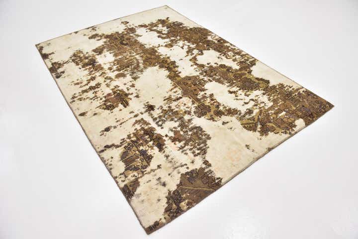 5' 2 x 7' 4 Hand Knotted Ultra Vintage Persian Wool Rug