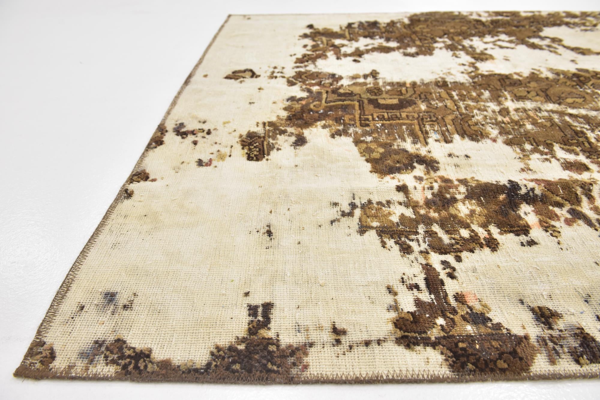 5' 2 x 7' 4 Hand Knotted Ultra Vintage Persian Wool Rug