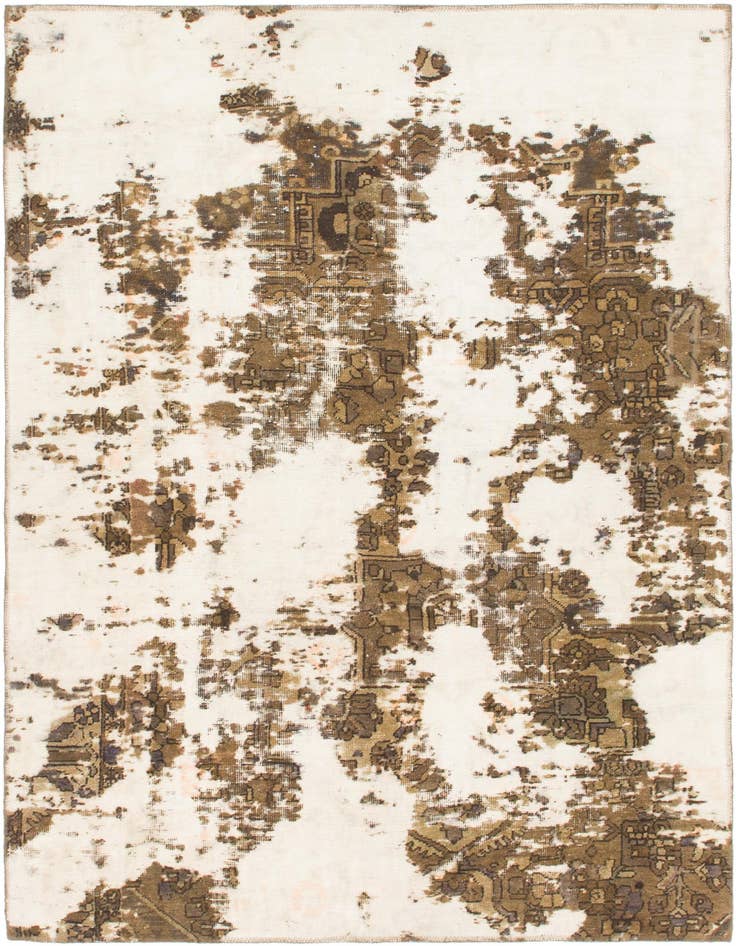 Detail image of 5' 2 x 7' 4 Hand Knotted Ultra Vintage Persian Wool Rug