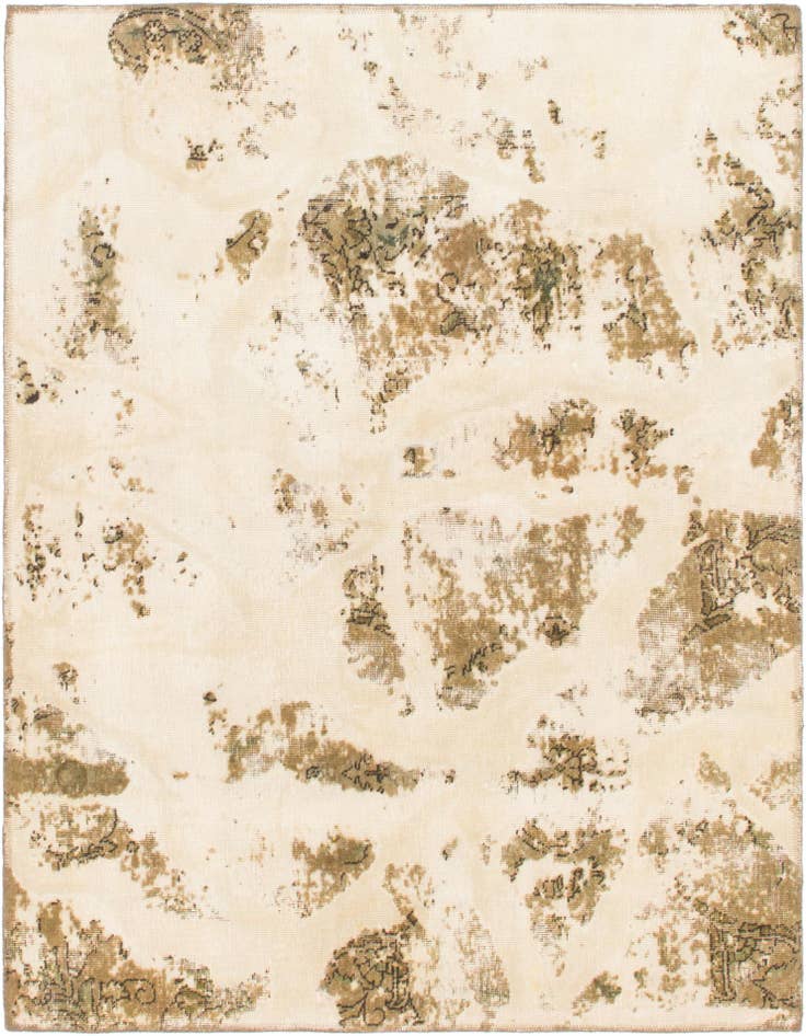 Detail image of 4' 4 x 5' 8 Hand Knotted Ultra Vintage Persian Wool Rug