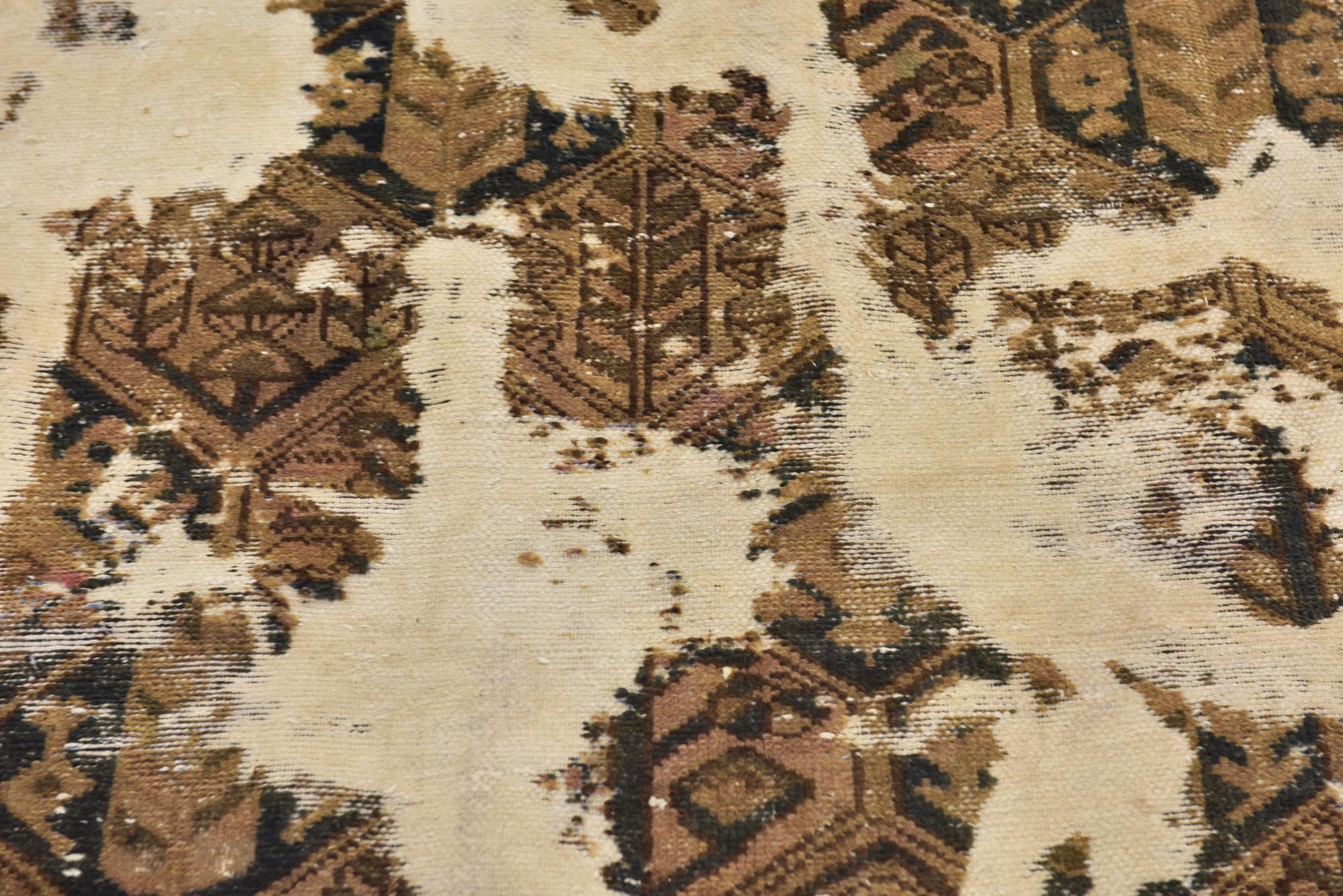 5' 7 x 8' Hand Knotted Ultra Vintage Persian Wool Rug