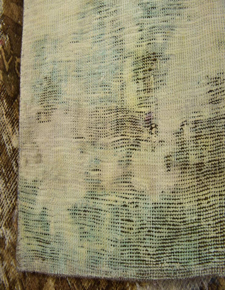 Detail image of 5' 8 x 8' 6  Hand Knotted Ultra Vintage Persian Wool Rug