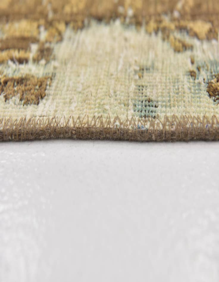 Detail image of 5' 8 x 8' 6  Hand Knotted Ultra Vintage Persian Wool Rug