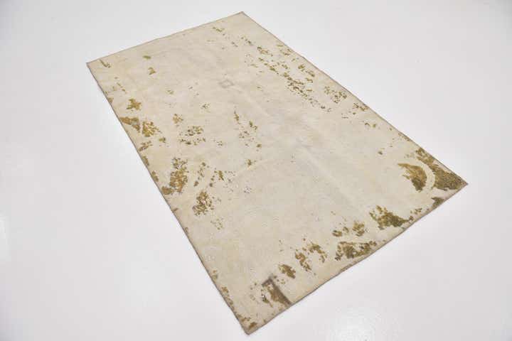 4' x 6' 8 Hand Knotted Ultra Vintage Persian Wool Rug