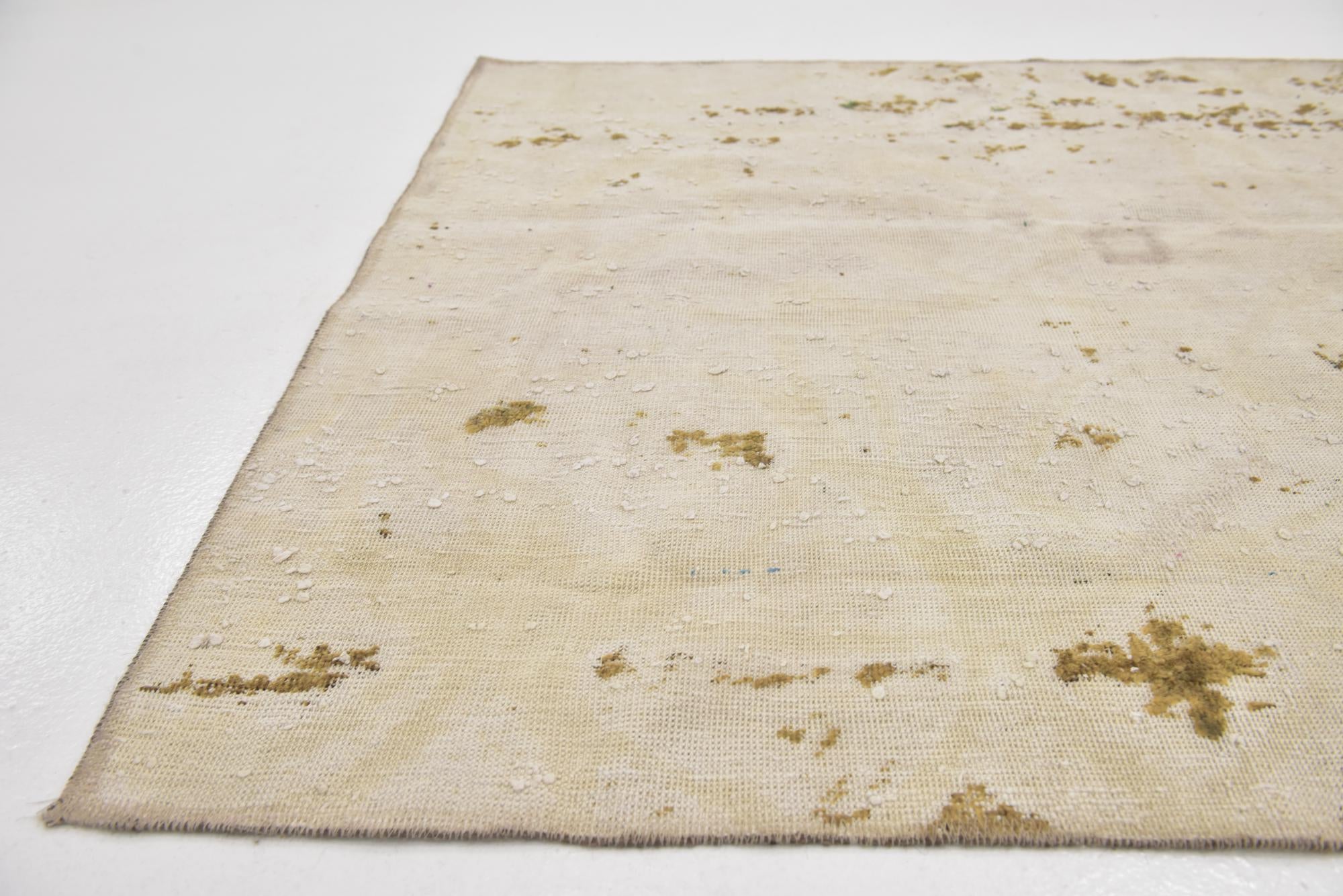 4' x 6' 8 Hand Knotted Ultra Vintage Persian Wool Rug