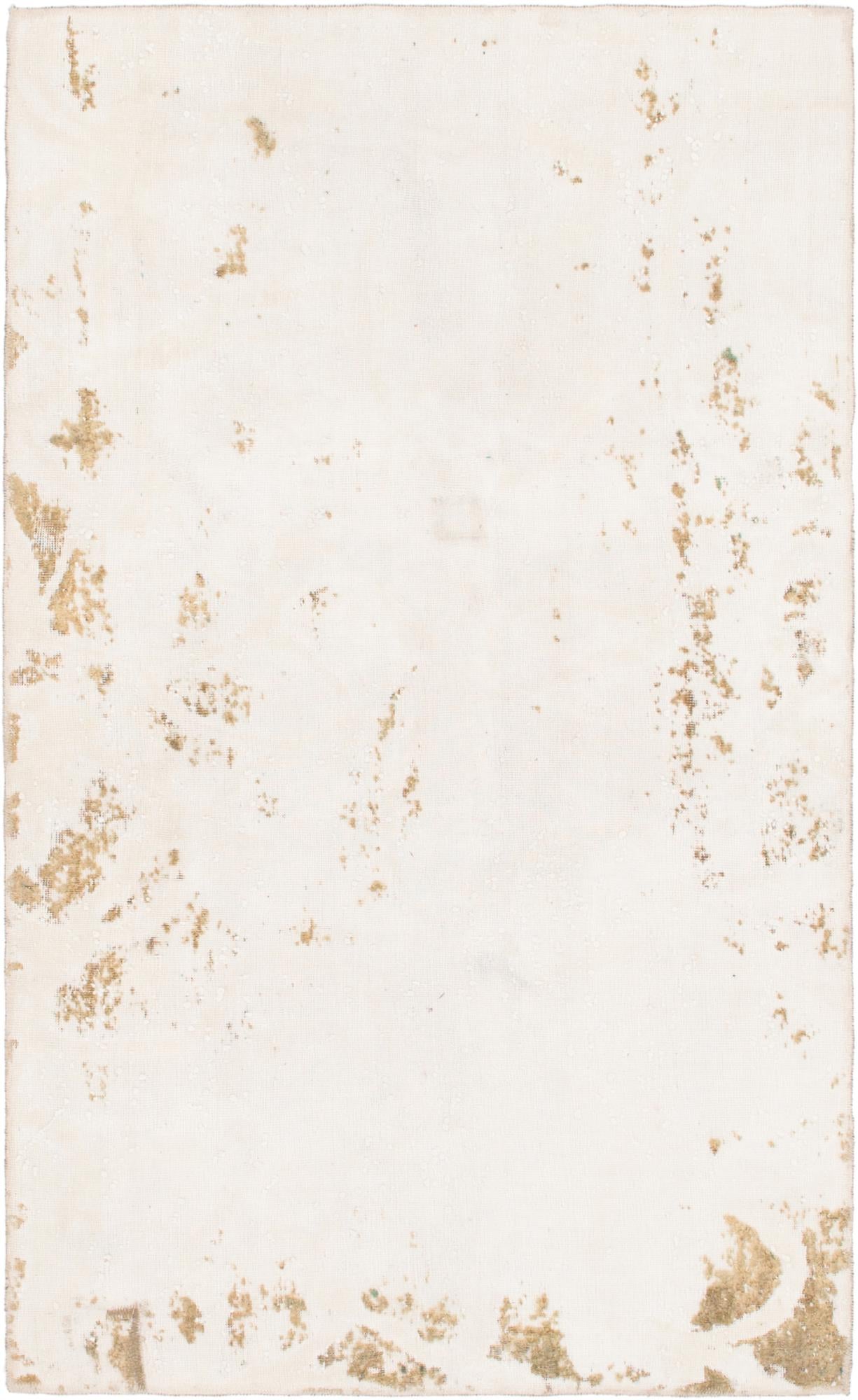 4' x 6' 8 Hand Knotted Ultra Vintage Persian Wool Rug