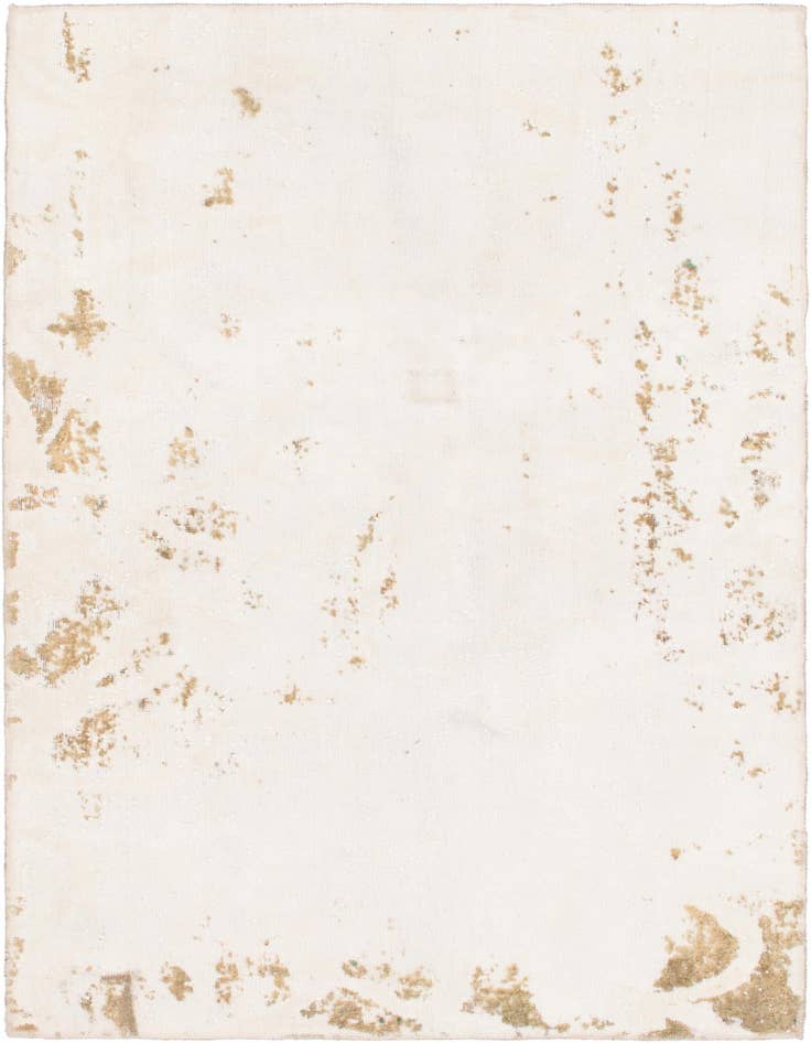 Detail image of 4' x 6' 8 Hand Knotted Ultra Vintage Persian Wool Rug