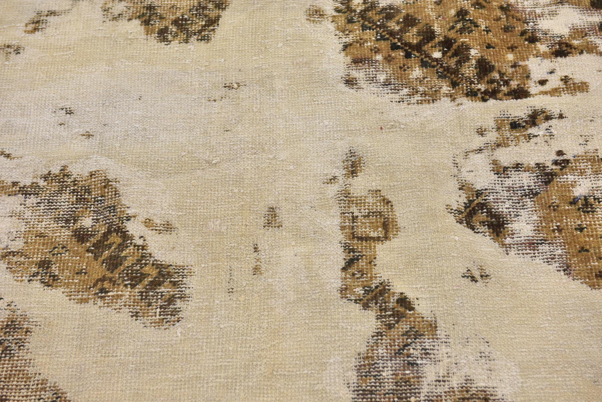 4' 10 x 7' 7 Hand Knotted Ultra Vintage Persian Wool Rug