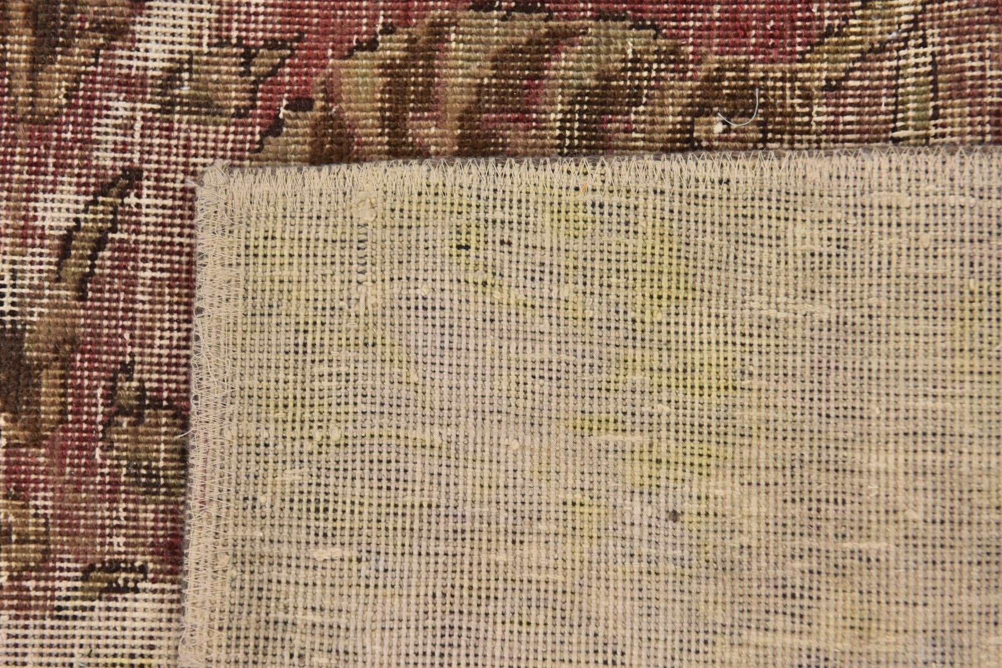 9' x 11' 7 Hand Knotted Ultra Vintage Persian Wool Rug