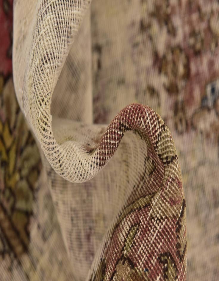 Detail image of 9' x 11' 7  Hand Knotted Ultra Vintage Persian Wool Rug