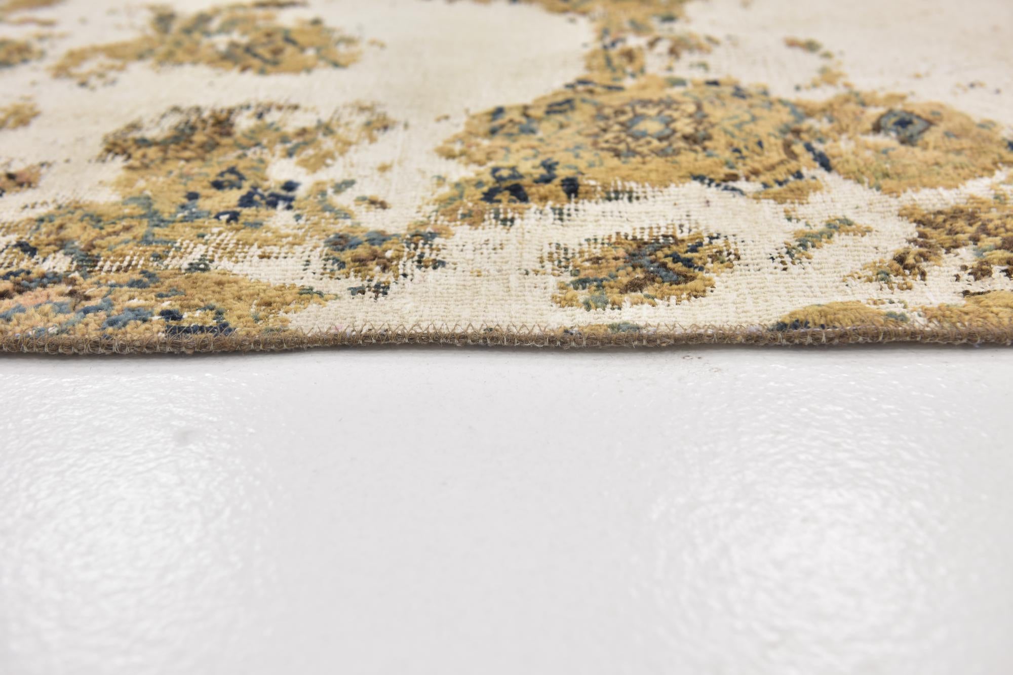 7' x 9' 9 Hand Knotted Ultra Vintage Persian Wool Rug