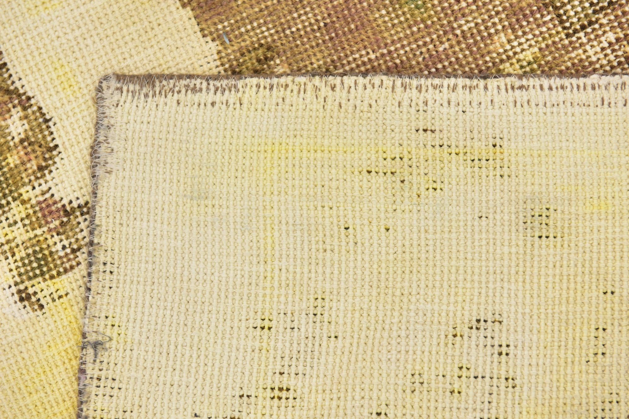 9' 3 x 10' 10 Hand Knotted Ultra Vintage Persian Wool Rug
