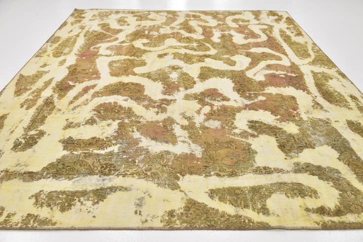 Detail image of 9' 3 x 10' 10 Hand Knotted Ultra Vintage Persian Wool Rug