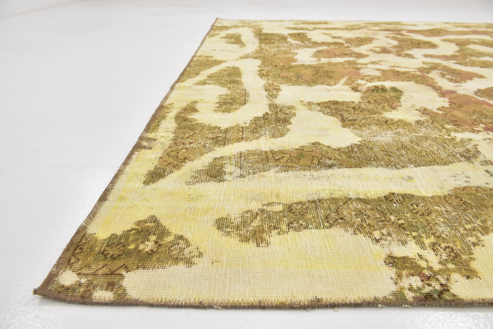 9' 3 x 10' 10 Hand Knotted Ultra Vintage Persian Wool Rug
