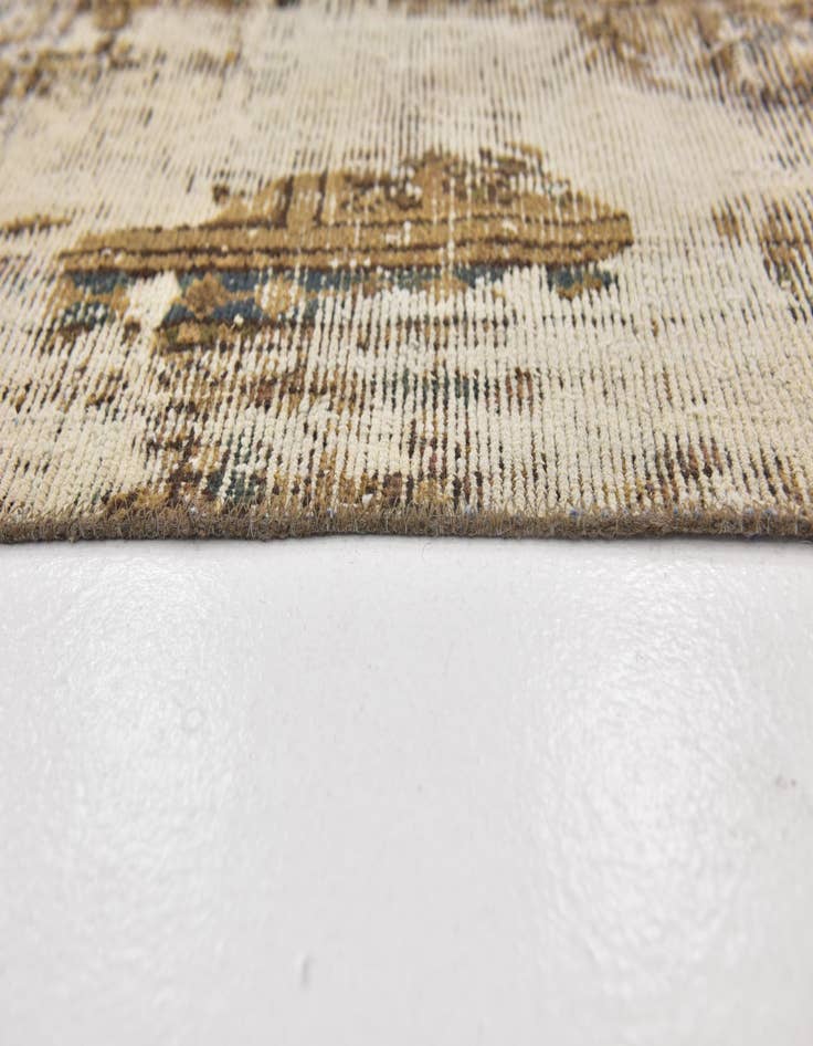 Detail image of 5' 10 x 8' 6  Hand Knotted Ultra Vintage Persian Wool Rug