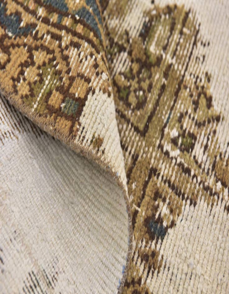 Detail image of 5' 10 x 8' 6  Hand Knotted Ultra Vintage Persian Wool Rug