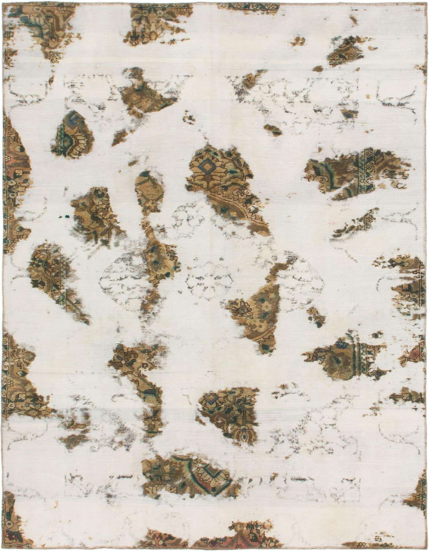 Primary image 6' 4 x 9'  Hand Knotted Ultra Vintage Persian Wool Rug