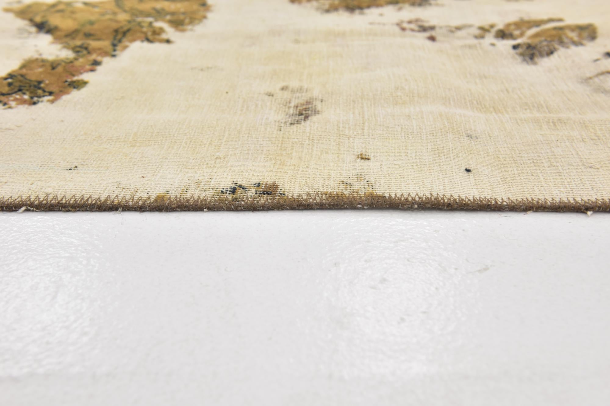 5' 7 x 8' 5 Hand Knotted Ultra Vintage Persian Wool Rug