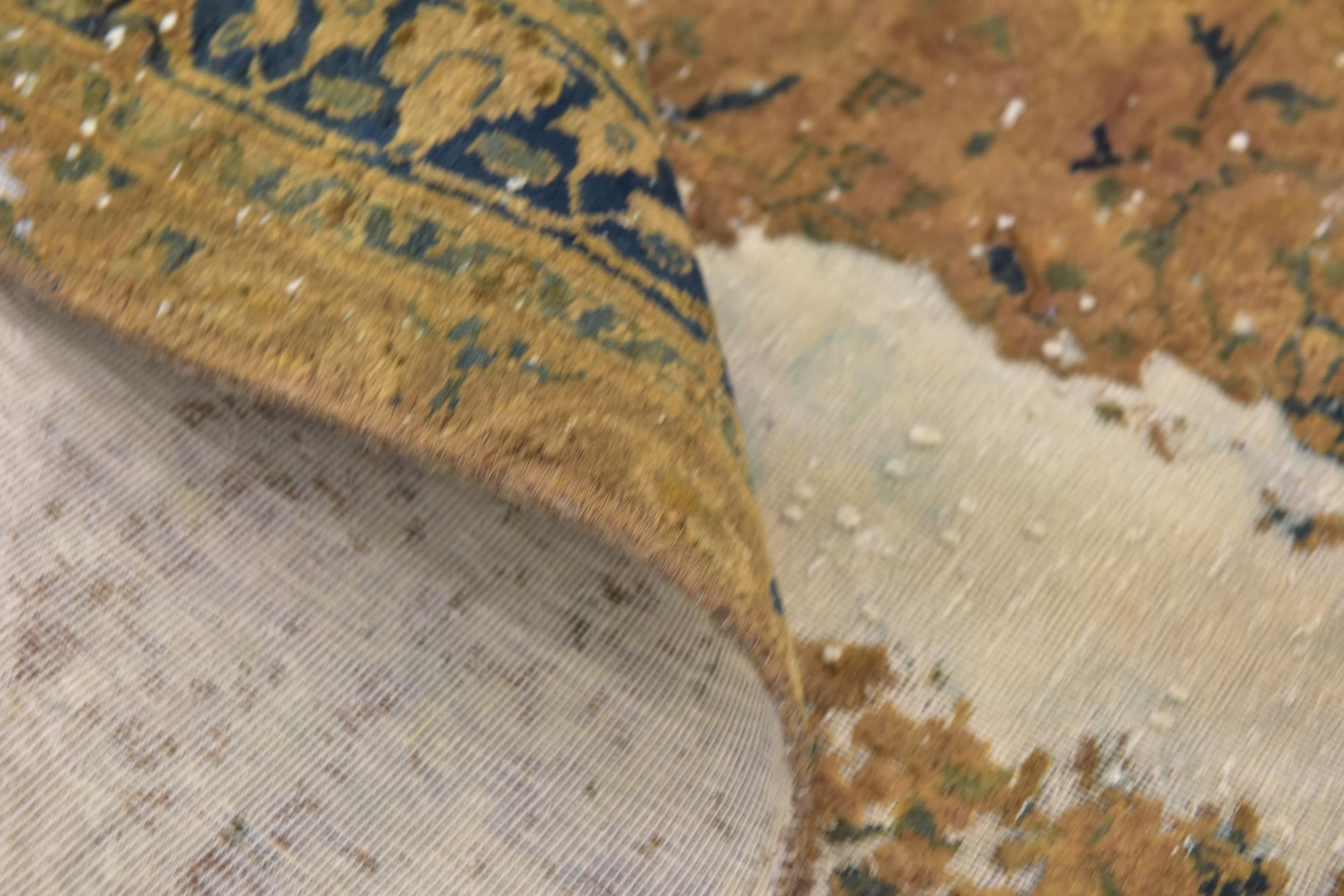 7' x 9' 8 Hand Knotted Ultra Vintage Persian Wool Rug