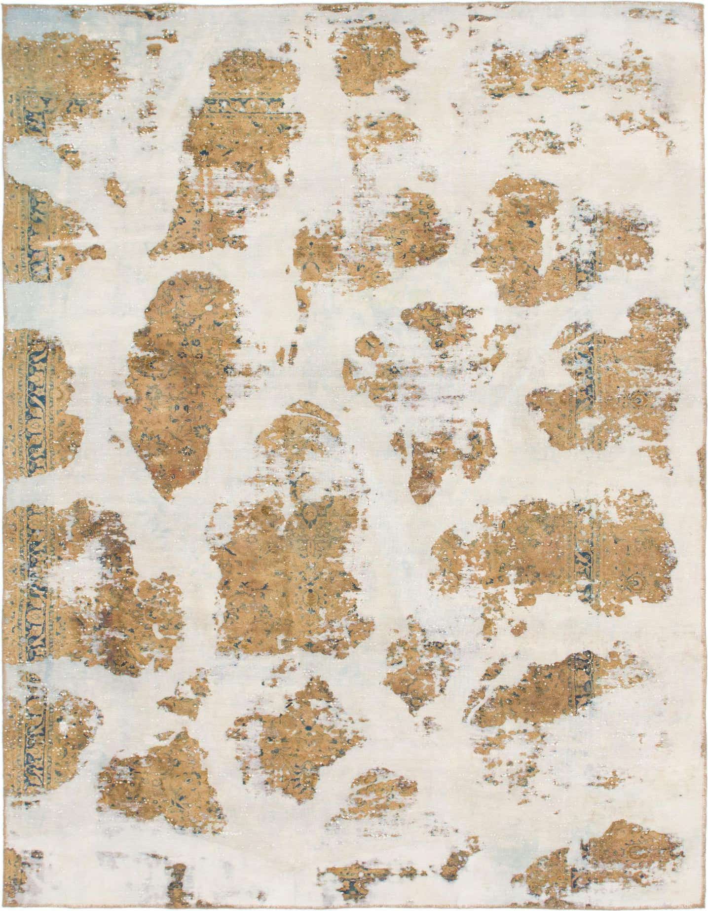 Primary image 7' x 9' 8  Hand Knotted Ultra Vintage Persian Wool Rug