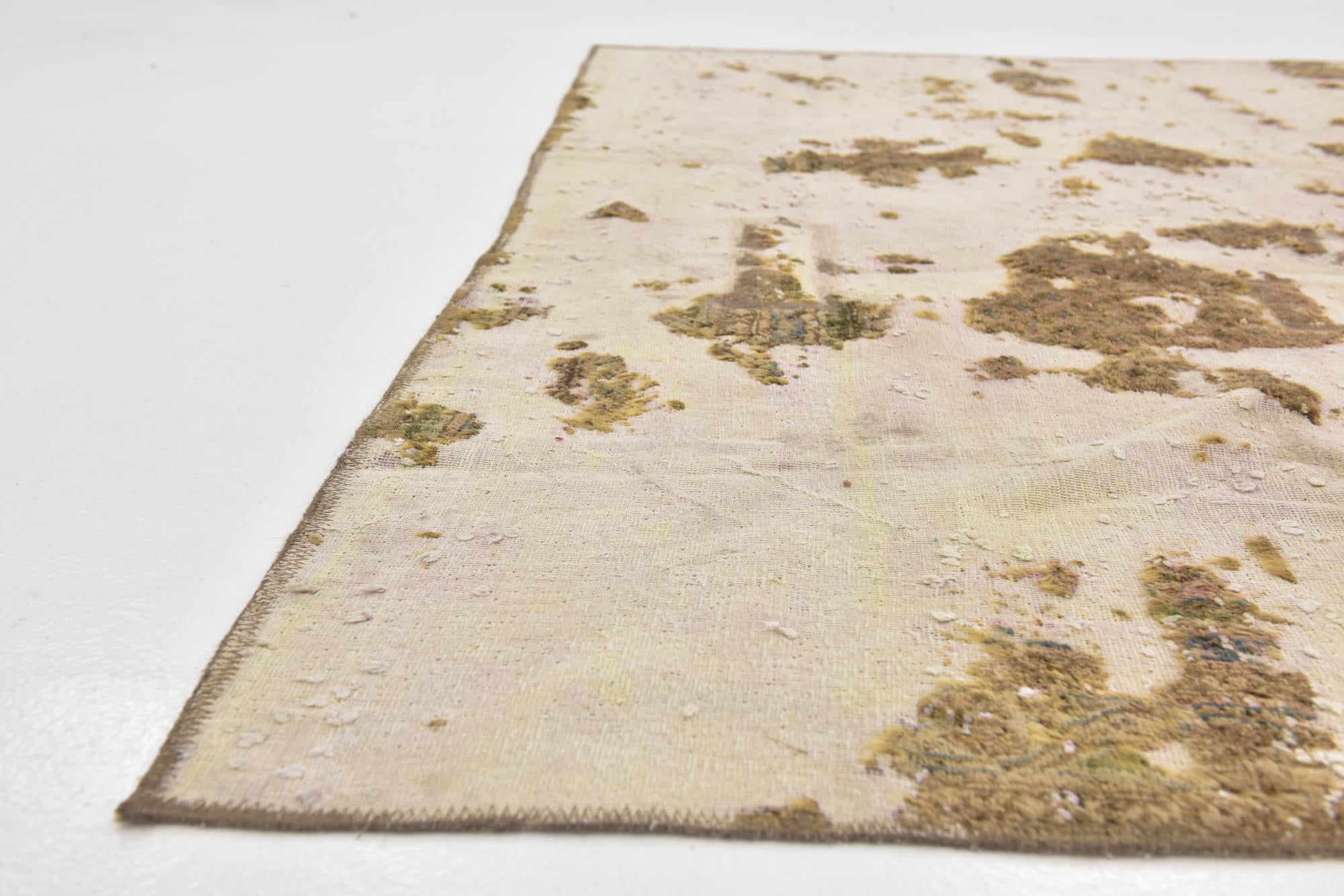 7' x 9' Hand Knotted Ultra Vintage Persian Wool Rug