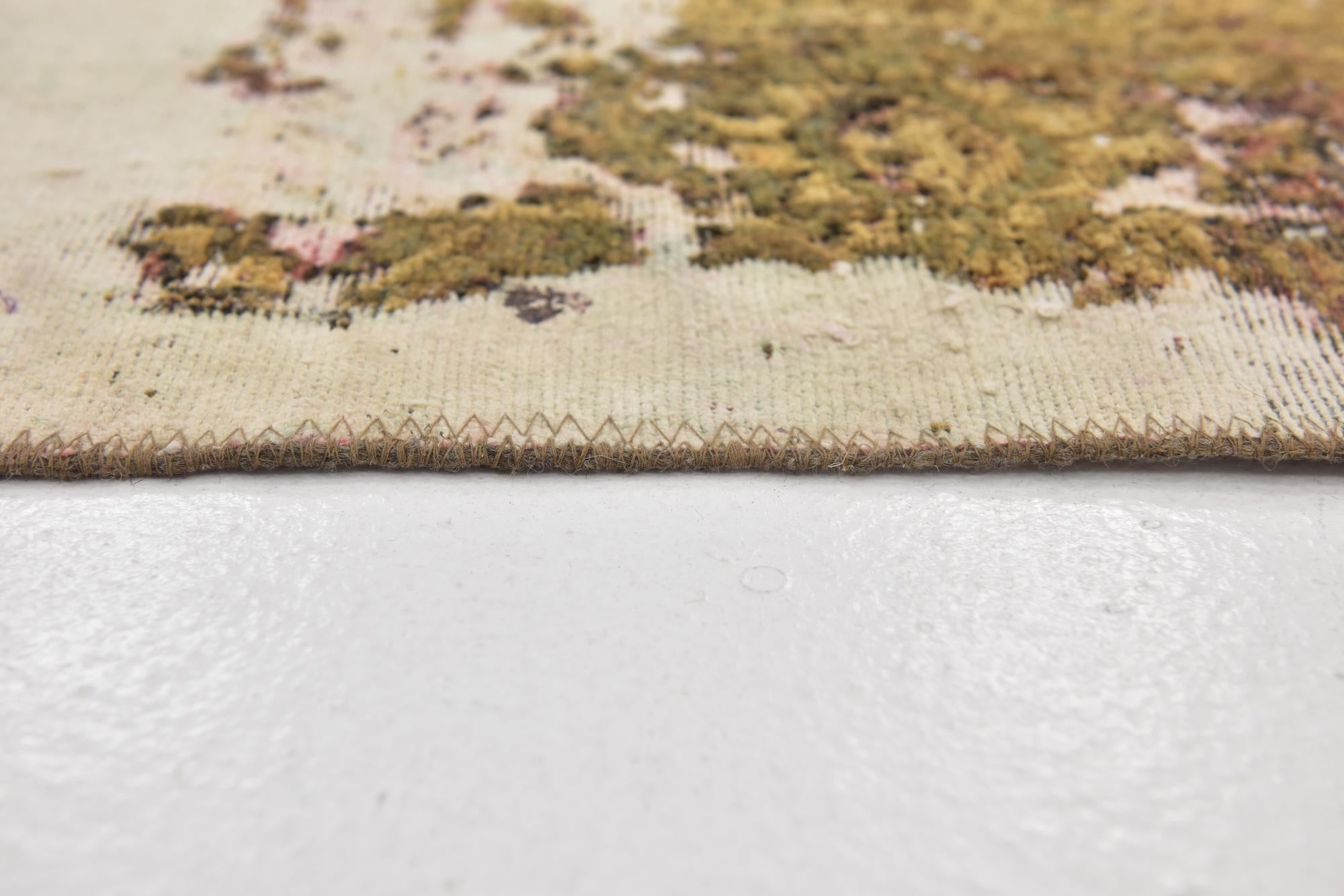 6' 4 x 8' 10 Hand Knotted Ultra Vintage Persian Wool Rug