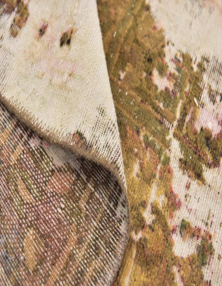 Detail image of 6' 4 x 8' 10  Hand Knotted Ultra Vintage Persian Wool Rug