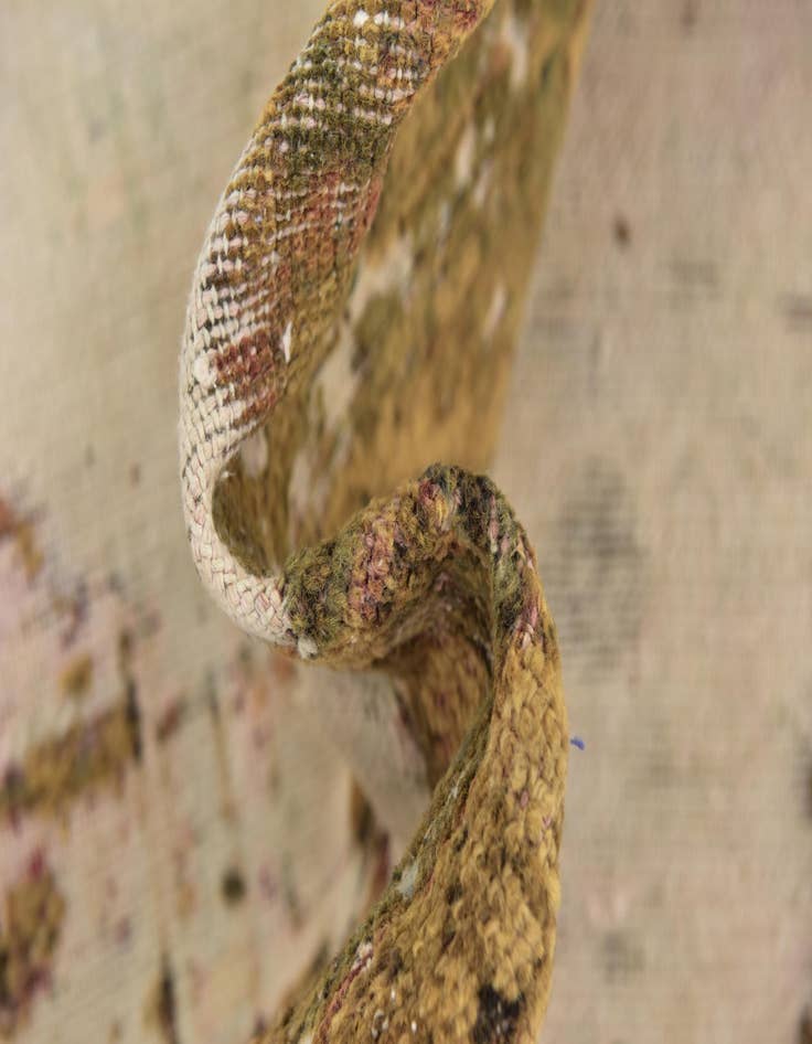 Detail image of 6' 4 x 8' 10  Hand Knotted Ultra Vintage Persian Wool Rug